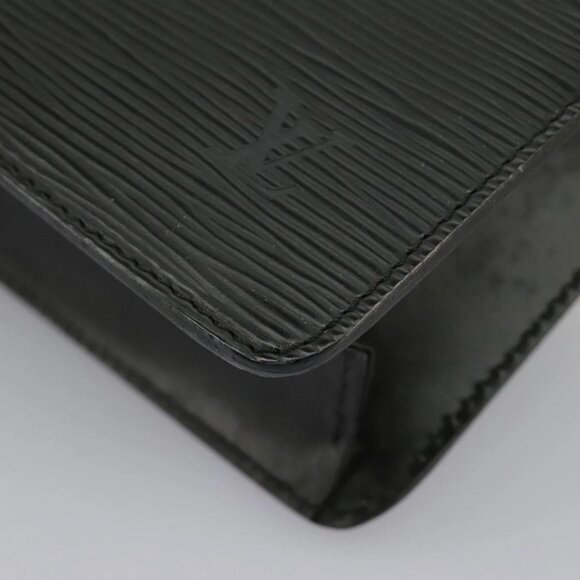 LOUIS VUITTON Epi Pochette Homme Clutch Bag Black Noir M52522 LV Auth 98877 - Picture 3 of 16